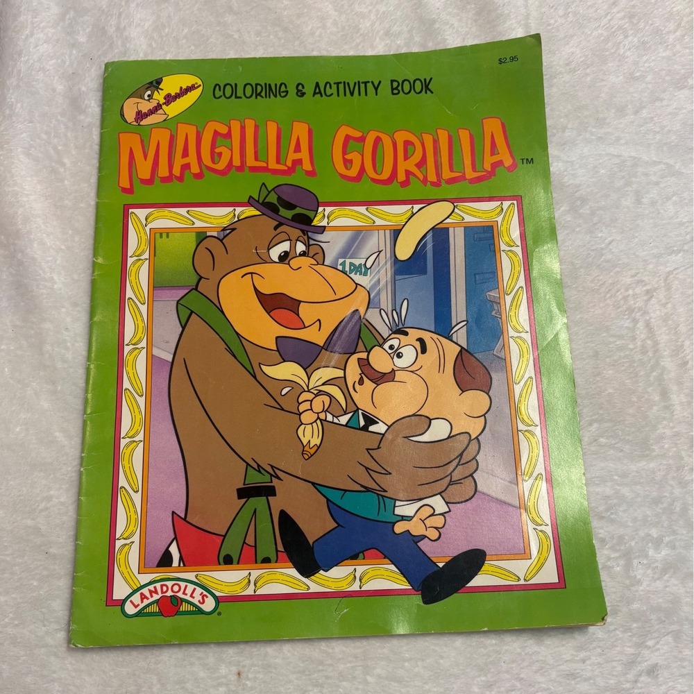 Vintage 1994 Hanna-Barbera Magilla Gorilla Coloring Activity Book Landoll's Rare